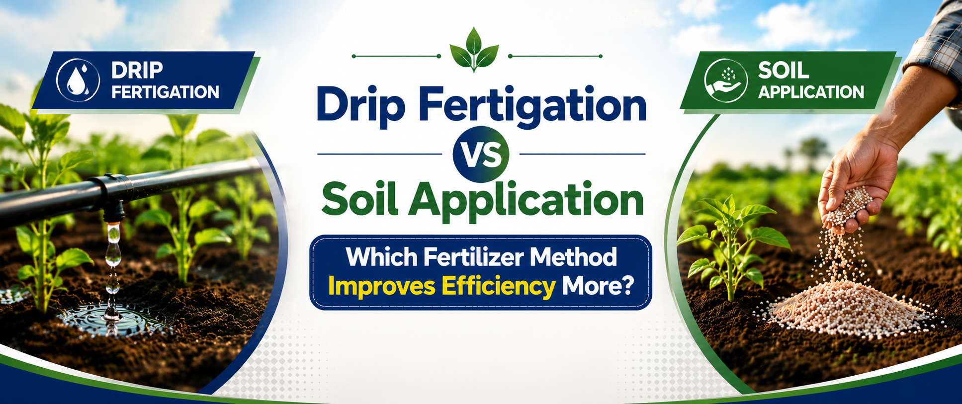 Drip Fertigation vs Soil Application: Which Fertilizer Method Improves Efficiency More?